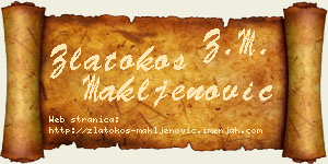 Zlatokos Makljenović vizit kartica